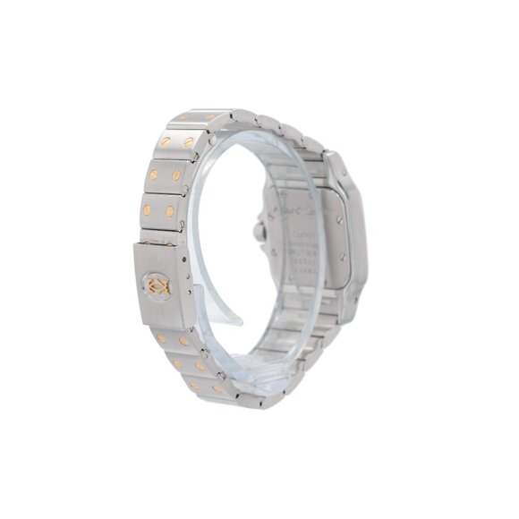 Cartier Santos 1057930 24mm Dirty White Roman Numeral Dial Fixed Bezel Santos - Picture 7 of 10